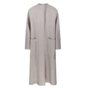 Elegante Cashmere Jas met Stijlvolle Silhouet Max Mara , Beige , Dames