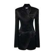 Global Jacket met Klittenbandsluiting Sportmax , Black , Dames