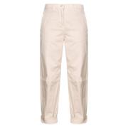 Wortel-pasvorm katoenen broek Pinko , Beige , Dames