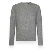 Donegal Pullover Sweater Polo Ralph Lauren , Gray , Heren