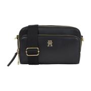 Zwarte crossbody cameratas Tommy Hilfiger , Black , Dames