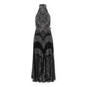 Paisley Halter Picknick Jurk Zimmermann , Black , Dames