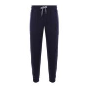 Blauwe Katoen Kasjmier Blend Trainingsbroek Brunello Cucinelli , Blue ...