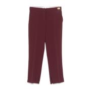 Rode Crop Broek Elisabetta Franchi , Red , Dames