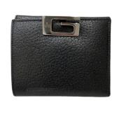 Pre-owned Leather wallets Gucci Vintage , Black , Heren