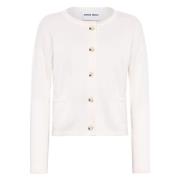 Kasjmier Crew Neck Cardigan Emerson Renaldi , White , Dames