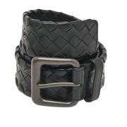 Pre-owned Leather belts Bottega Veneta Vintage , Black , Heren