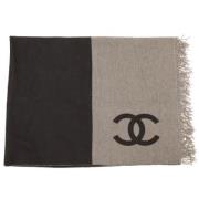 Pre-owned Cashmere scarves Chanel Vintage , Brown , Dames