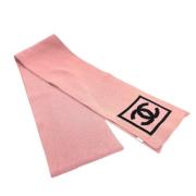 Pre-owned Cotton scarves Chanel Vintage , Pink , Dames