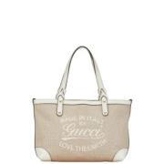 Pre-owned Canvas gucci-bags Gucci Vintage , Beige , Dames