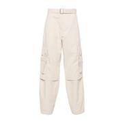 Crème Cargo Broek met Riem Jacquemus , Beige , Heren