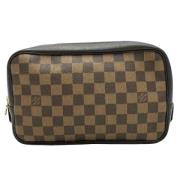 Pre-owned Canvas clutches Louis Vuitton Vintage , Brown , Dames