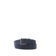 Leren Riem - 100% Pelle - Stijl: 7550 River Orciani , Blue , Heren