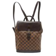 Pre-owned Canvas backpacks Louis Vuitton Vintage , Brown , Dames