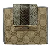 Pre-owned Canvas wallets Gucci Vintage , Beige , Unisex