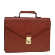 Pre-owned Leather briefcases Louis Vuitton Vintage , Brown , Dames