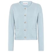 Zacht Blauw Cashmere Crew Neck Cardigan Emerson Renaldi , Blue , Dames