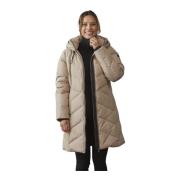 Gewatteerde Jas Modern Fit Cream Junge , Beige , Dames