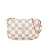 Pre-owned Canvas handbags Louis Vuitton Vintage , White , Dames