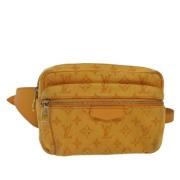 Pre-owned Denim crossbody-bags Louis Vuitton Vintage , Yellow , Dames