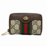 Pre-owned Leather wallets Gucci Vintage , Beige , Dames