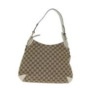 Pre-owned Canvas gucci-bags Gucci Vintage , Beige , Dames