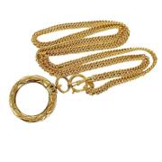 Pre-owned Metal chanel-jewelry Chanel Vintage , Yellow , Dames