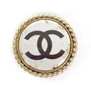 Pre-owned Metal chanel-jewelry Chanel Vintage , Yellow , Dames