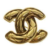 Pre-owned Metal chanel-jewelry Chanel Vintage , Yellow , Dames