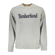 Grijze Sweater met Lange Mouwen en Print Timberland , Gray , Heren