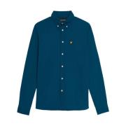 Klassiek Oxford Overhemd Navy Lyle & Scott , Blue , Heren