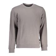 Grijze Sweater met Lange Mouwen en Borduursel Napapijri , Gray , Heren