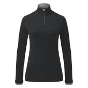 Half-Zip Midlayer in zwart donker schemer Kjus , Black , Dames