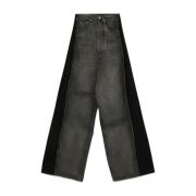 Wijde Pijp Zwarte Denim Jeans MM6 Maison Margiela , Gray , Dames