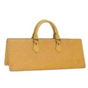 Pre-owned Leather handbags Louis Vuitton Vintage , Yellow , Dames