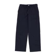 Blauwe Satijnen Pyjamabroek met Koord Tekla , Blue , Dames