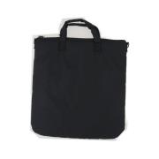 Zwarte nylon tote tas met zilveren hardware Comme des Garçons , Black ...