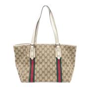 Pre-owned Canvas gucci-bags Gucci Vintage , Beige , Dames