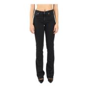 Nieuwe Lola Wide Leg Jeans Dondup , Black , Dames