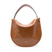 Bruine Kalfsleren Tas met Stud Detailing Isabel Marant Étoile , Brown ...