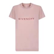 Roze Logo T-shirt voor vrouwen Givenchy , Pink , Dames