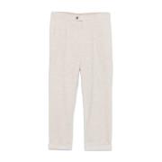 Katoen-Kasjmier Corduroy Broek Hugo Boss , White , Heren