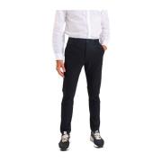 Zwarte Serge Lescada Broek Cala 1789 , Black , Heren