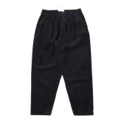 Ribfluwelen Tapered Broek Universal Works , Black , Heren