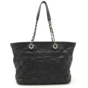 Pre-owned Leather chanel-bags Chanel Vintage , Black , Dames