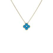 Pre-owned Yellow Gold necklaces Van Cleef & Arpels Pre-owned , Blue , ...