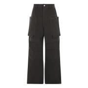 Cargo Drill Katoenen Broek Rick Owens , Gray , Heren