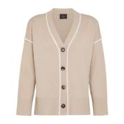 Wollen Cardigan voor Stijlvolle Look Peuterey , Beige , Dames