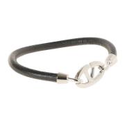 Stoere Leren VLogo Armband Valentino Garavani , Black , Heren