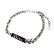 Pre-owned Metal dior-jewelry Dior Vintage , Gray , Dames